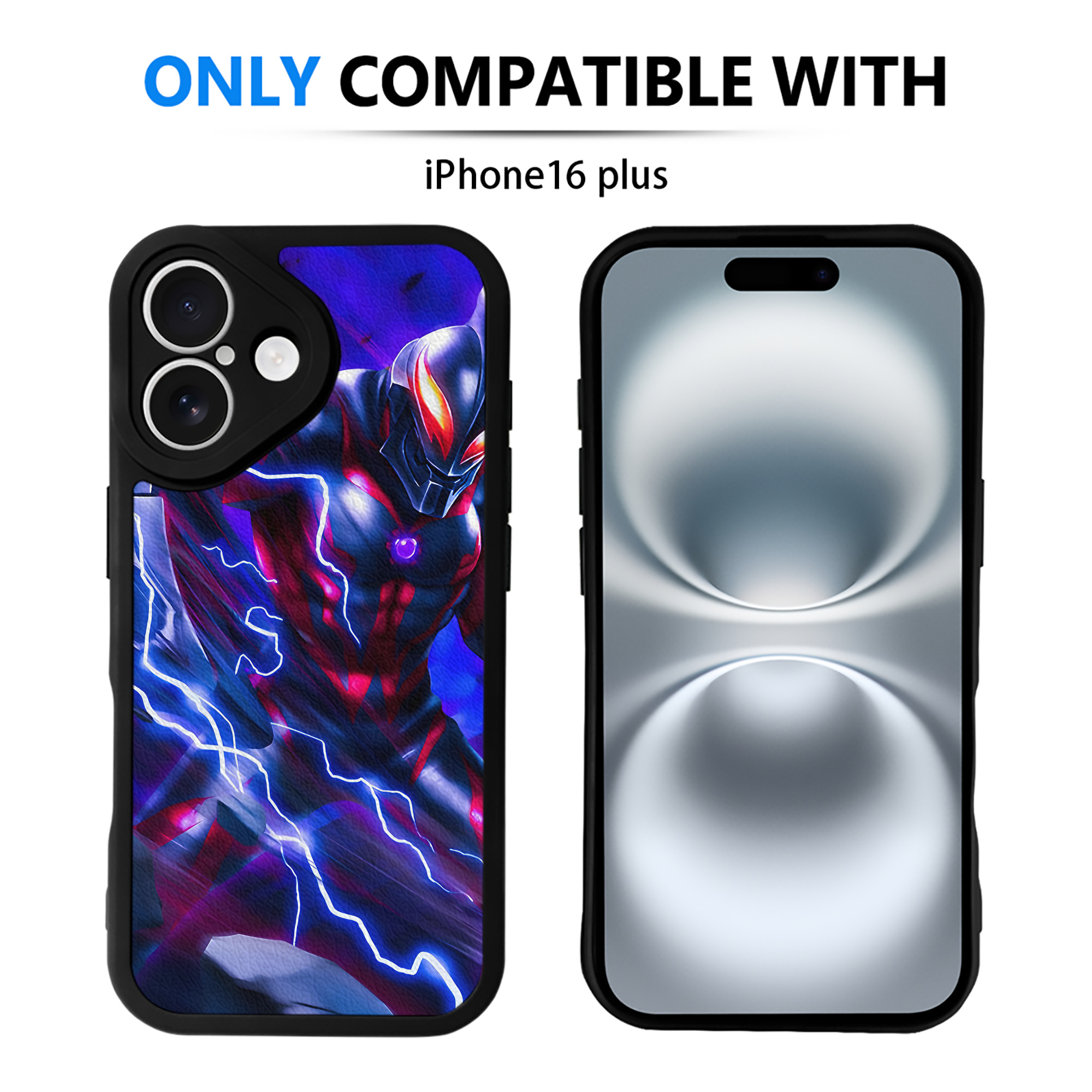 （画像用） ウルトラマン Ultraman 【iPhone 16シリーズ対応】シリコンスマホケース（レザー調） 材質：シリコン